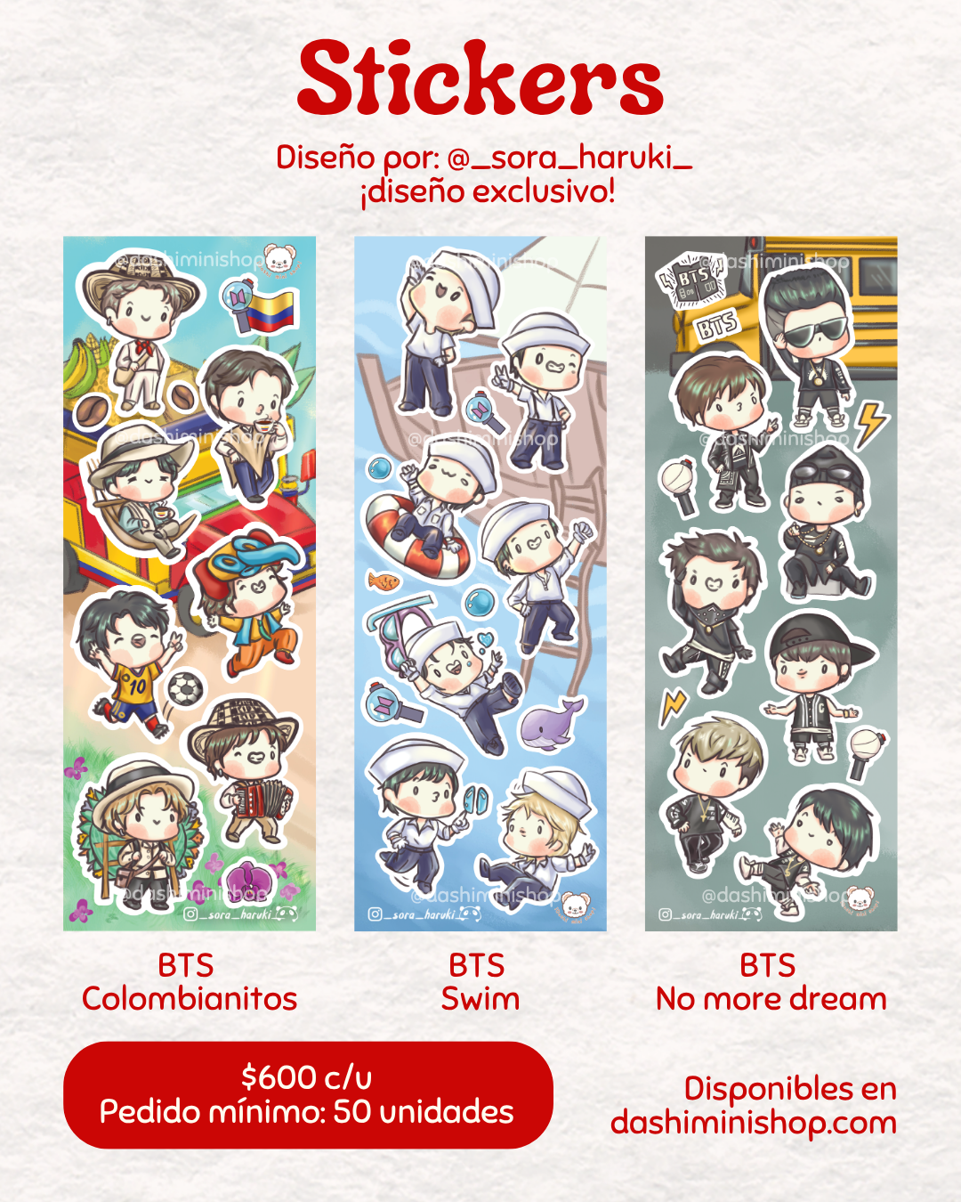 ¡Tiras de stickers!