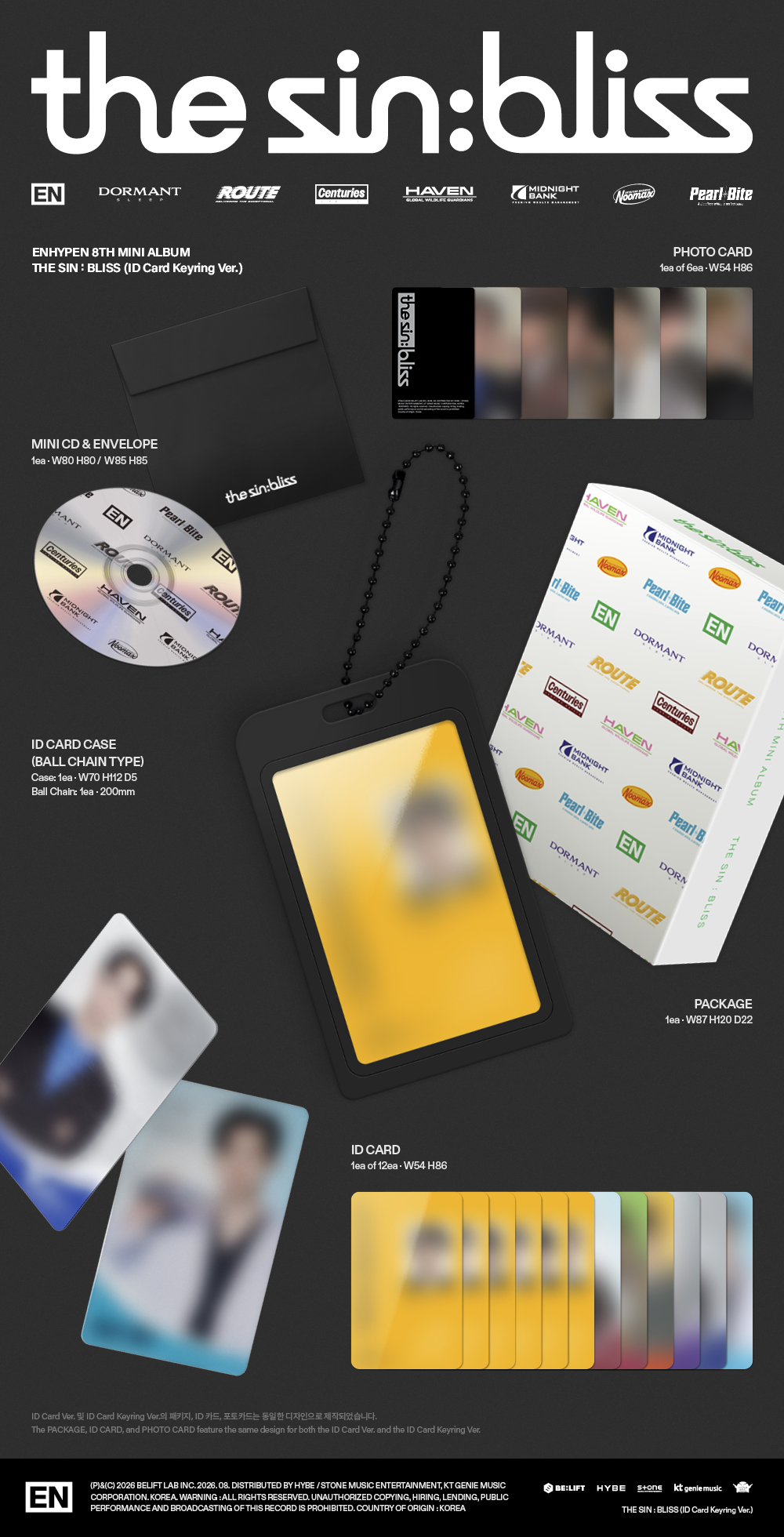 ID CARD Ver. - The Sin: Bliss - Enhypen (Pre-orden) - Image 5