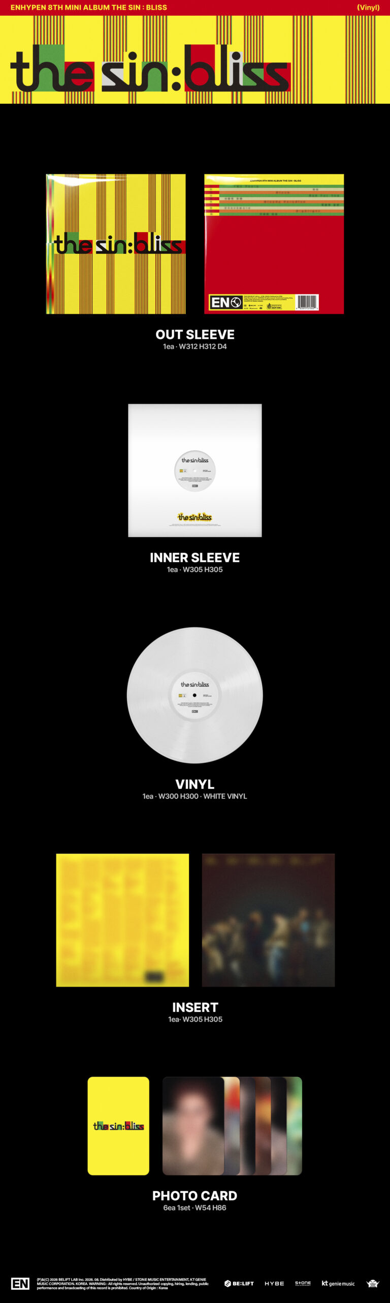 Vinyl - The Sin: Bliss - Enhypen (Pre-orden) - Image 2