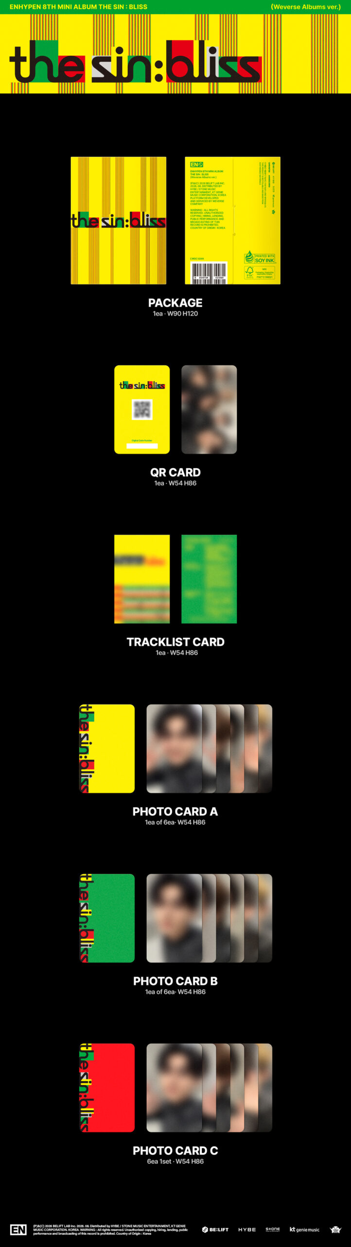 Weverse Ver. - The Sin: Bliss - Enhypen (Pre-orden) - Image 2